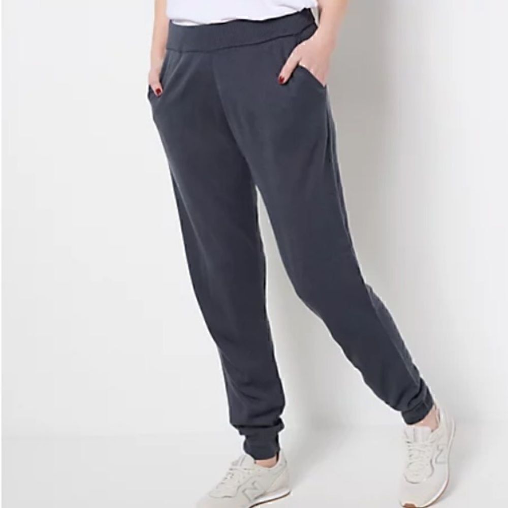 Zuda Knit Joggers in Charcoal Gray - Size XS